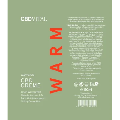 Wärmende CBD Creme – Bild 2
